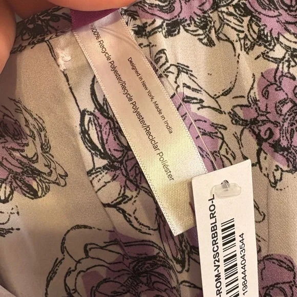 Adore Me Karrina Floral Satin Sleep Romper - Picture 11 of 12